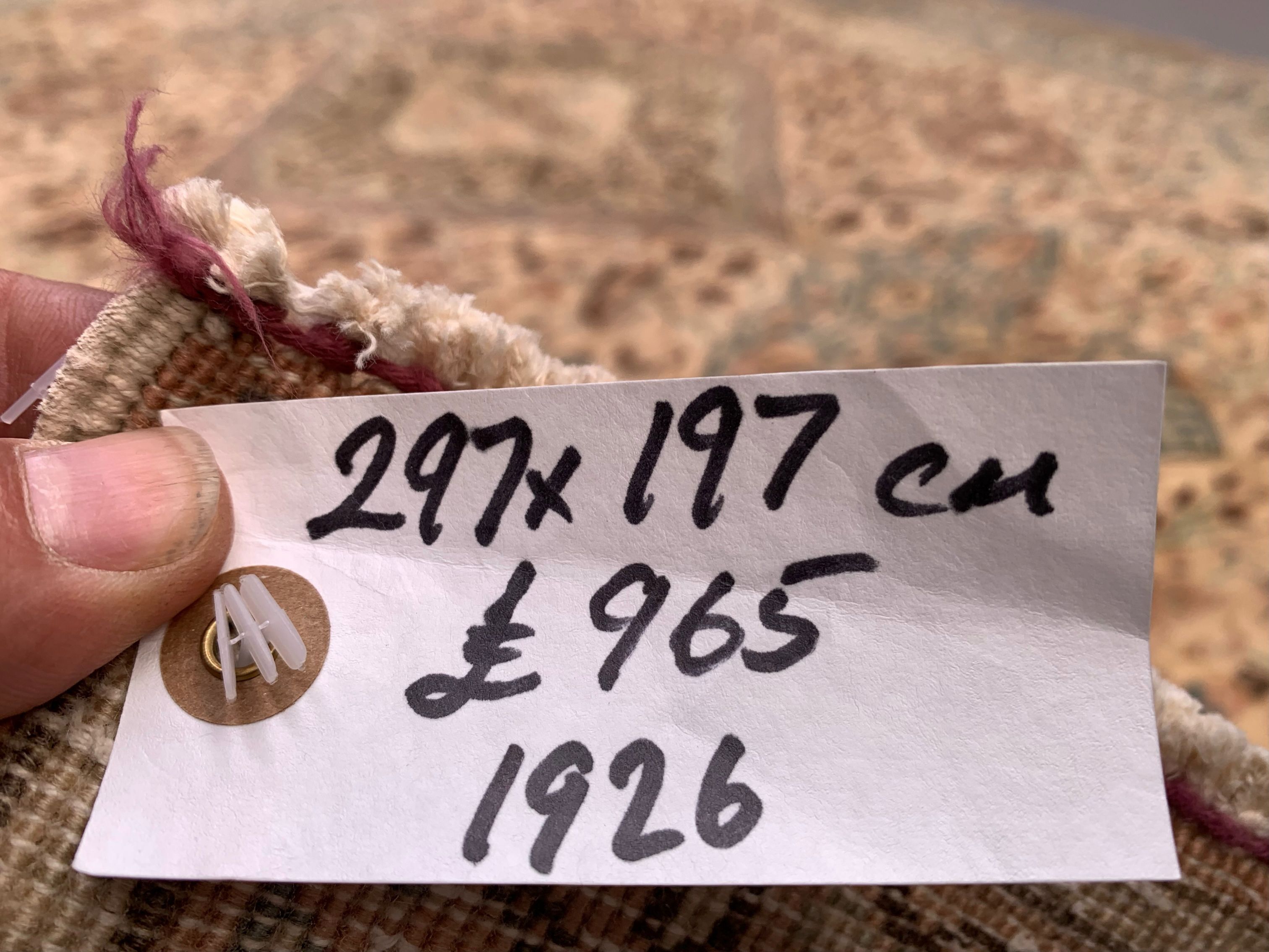 Vintage Turkish Rug 297x197 cm