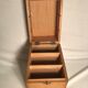 Wooden old organizer of vintage sheets