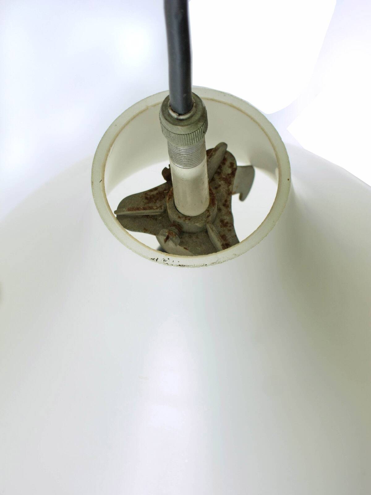 Lisa Johansson-Pape Vintage Opal Glass Pendant – Finnish Mid-Century Light