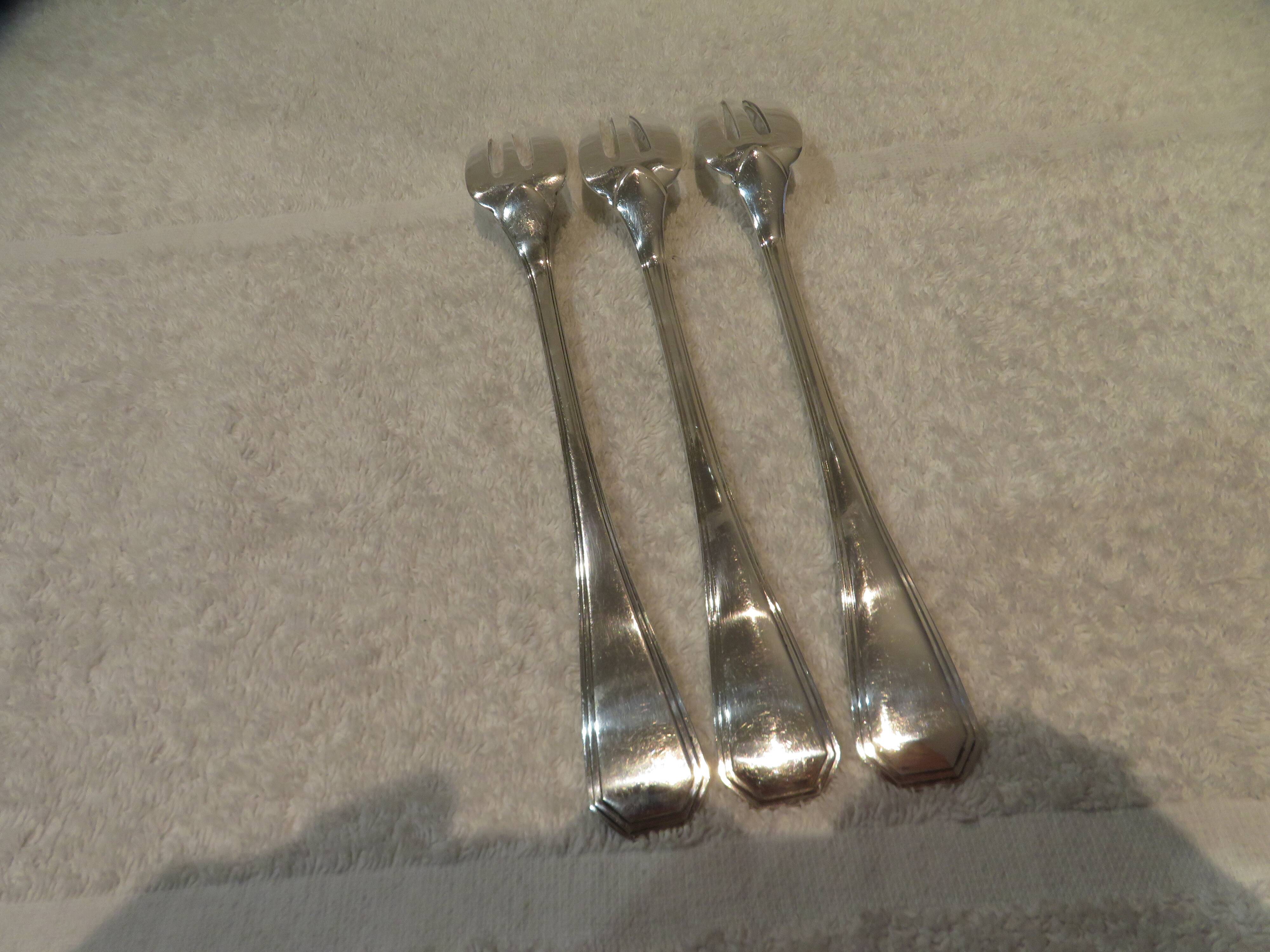 Christofle America silver plated serving or stewing fork