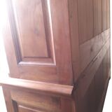 Large walnut library XIX°