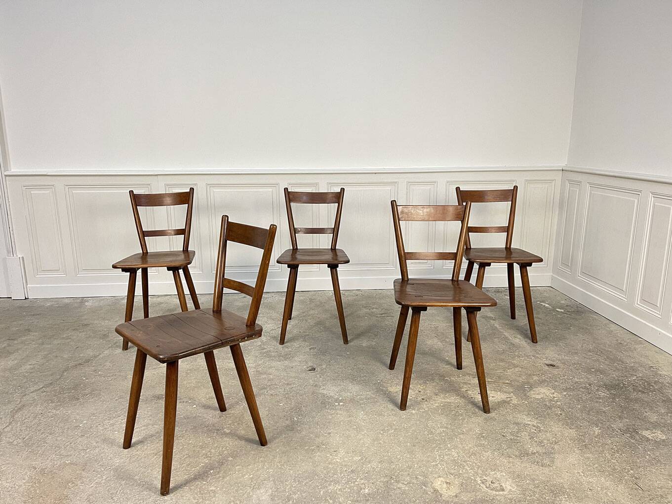 5 Schneck chairs from the 1950s