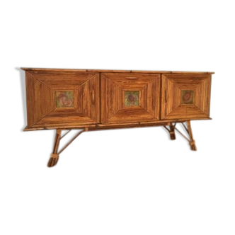 60s bamboo sideboard