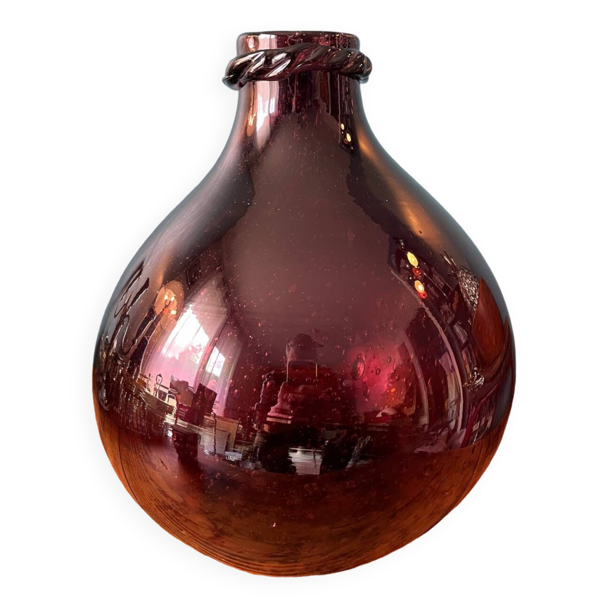 Vase or amphora, dame jeanne, marie jeanne biot glassware