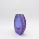 Murano Vase Alexandrite Mandruzzato Neodymium Brutalist Bark 13.5