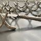 11 silver-plated metal knife rests, Art Nouveau, Morlot