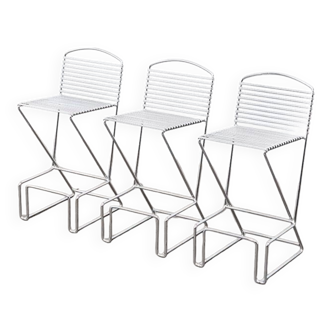 Till Behrens Set of 3 Bar Stools for Schublach Germany 1980s