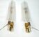 Pair of large wall lamps by Andre Arbus & Veronese, 1950s