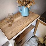 Buffet parisien ancien - bois & couleur lin