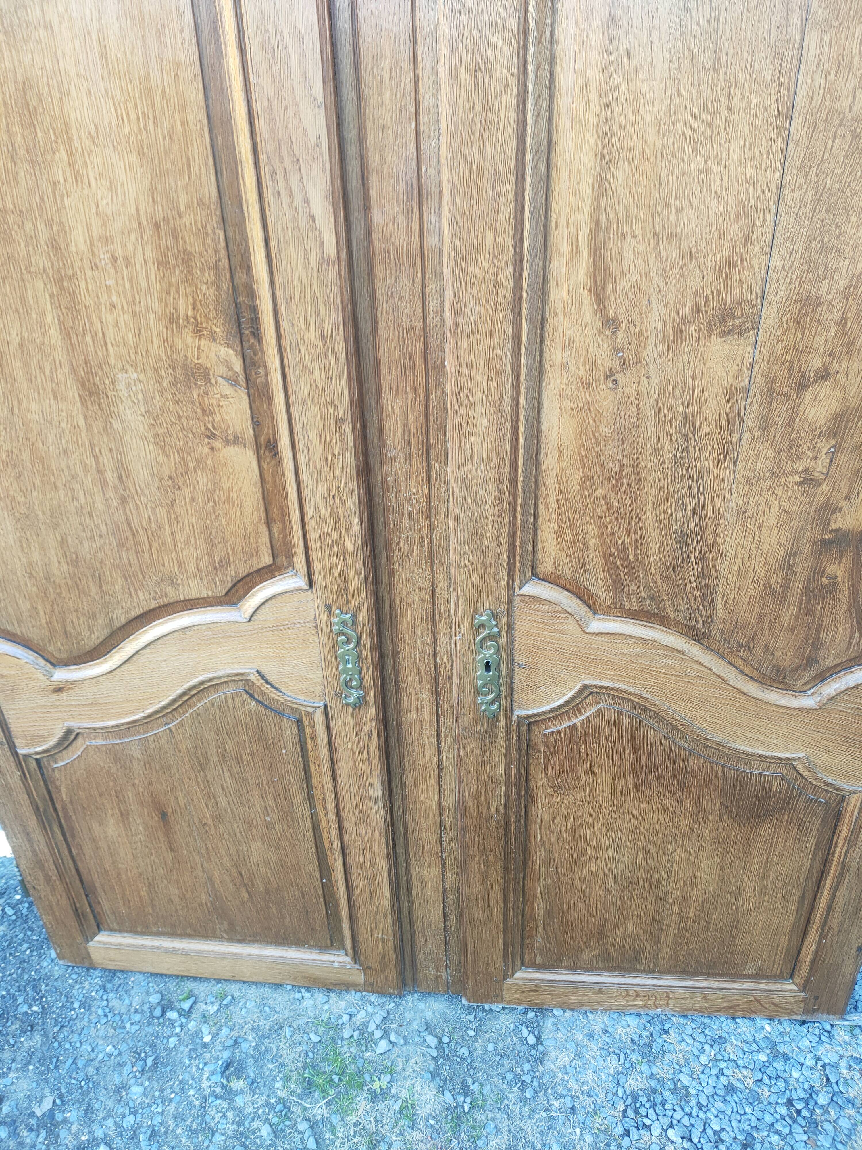 pair of old oak doors
