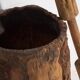 Large antique wabi-sabi style mortar and pestle (c.1920) #78