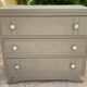 Wooden art deco chest of drawers