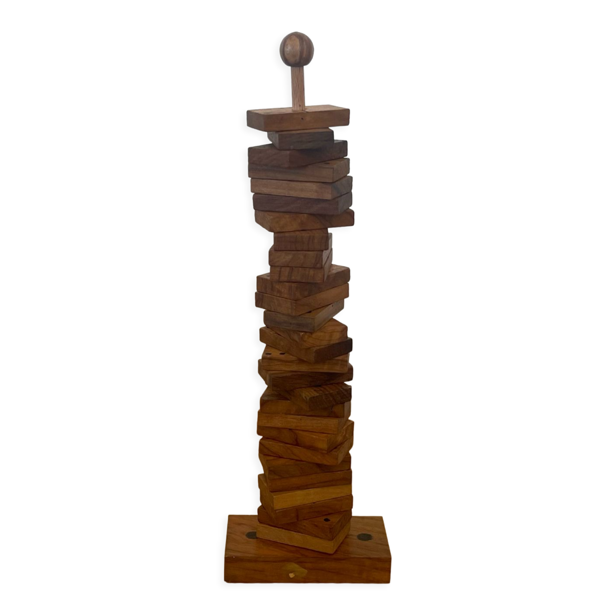 Vintage wooden domino game