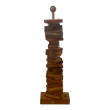 Vintage wooden domino game