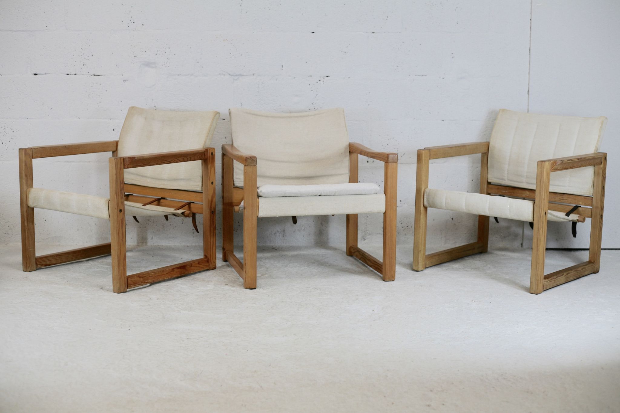 Set of 3 Diana armchairs by Karin Mobring, Ikéa, circa 1970