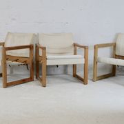 Set of 3 Diana armchairs by Karin Mobring, Ikéa, circa 1970