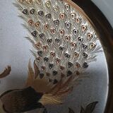 Assiette d'art traditionnel japonais Chokin édition limité numérotée (3472/7500) et signée.