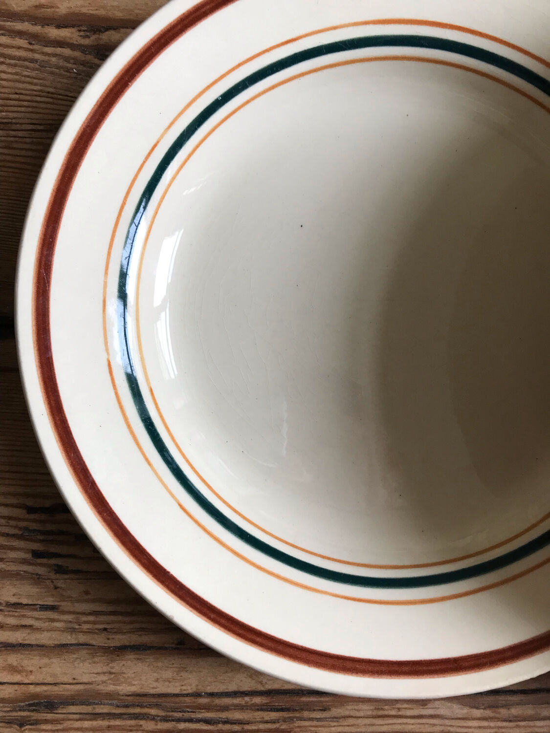Service of 12 old flat plates "gien"