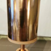 Art Deco mirror lamp, copper and glass