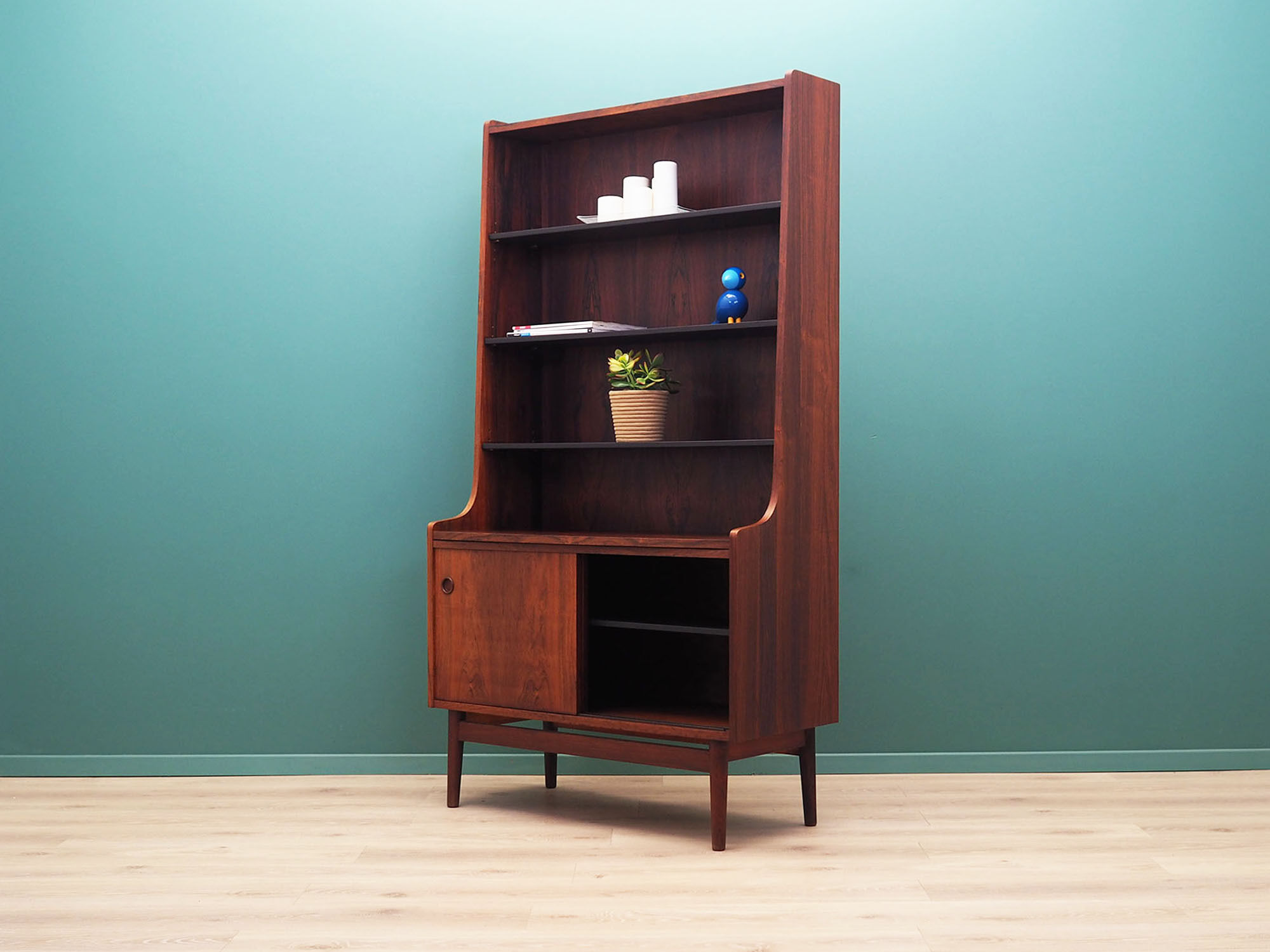 Rosewood bookcase, Danish design, 1960s, designer Johannes Sorth, production Bornholm