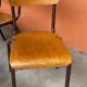 10 mismatched school chairs, restaurant, 1960s