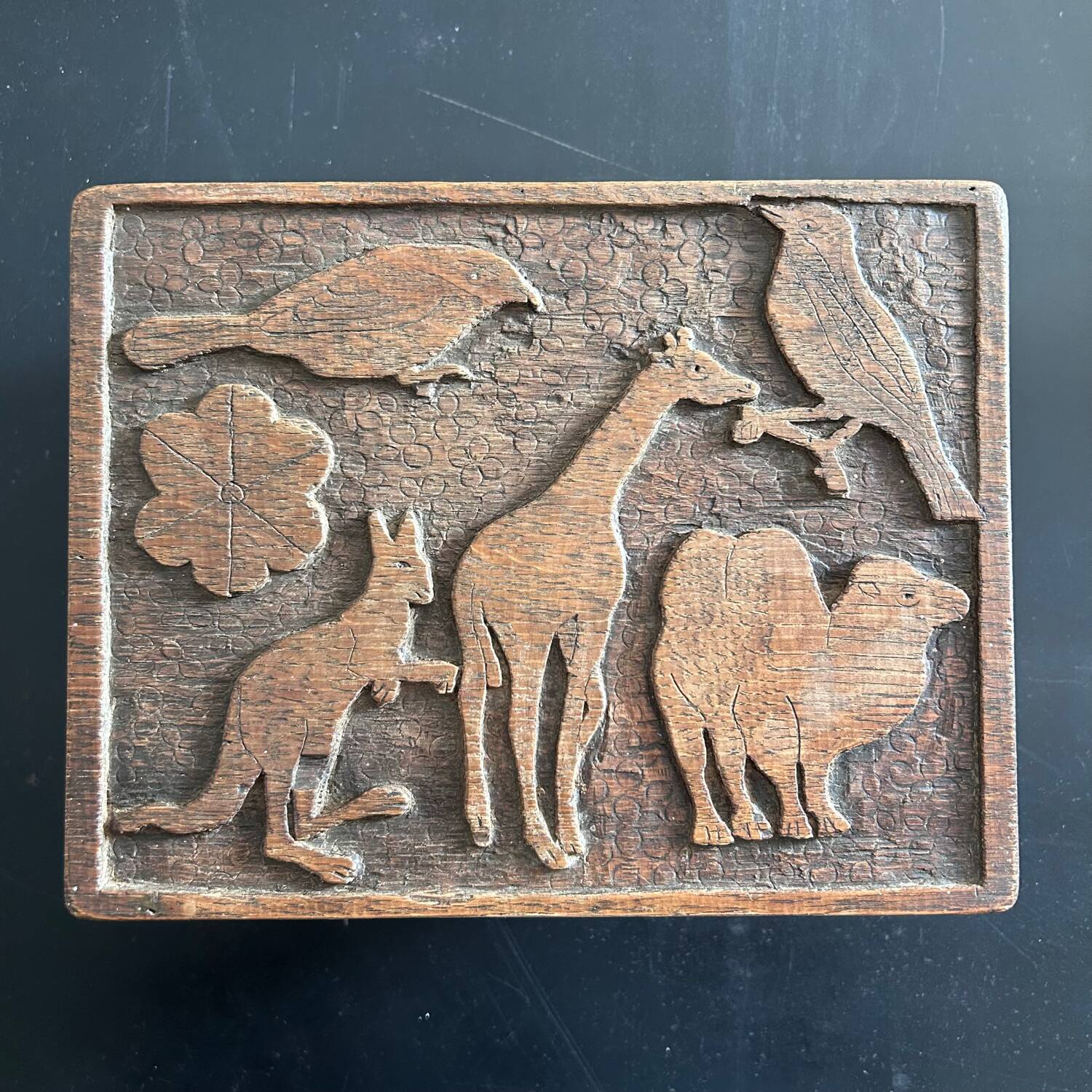 Small carved ethnic chest