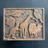 Small carved ethnic chest