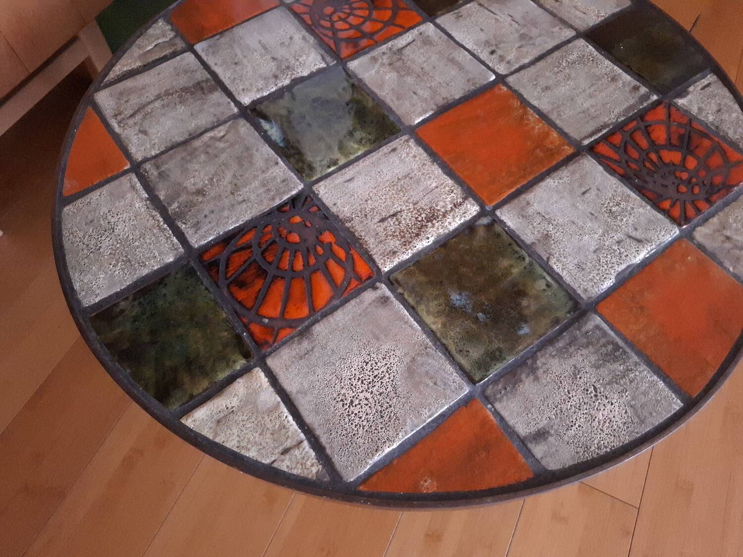 70s ceramic coffee table Vallauris