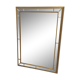 Miroir doré et biseauté à parecloses DeKnudt, Belgique 1960-70