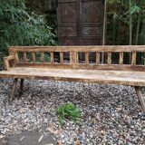 Old italian farm bench