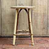 Vintage rattan stool