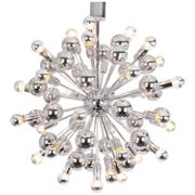 Grand Sputnik chrome chandelier in space style by Cosack, Germany, 1970s.