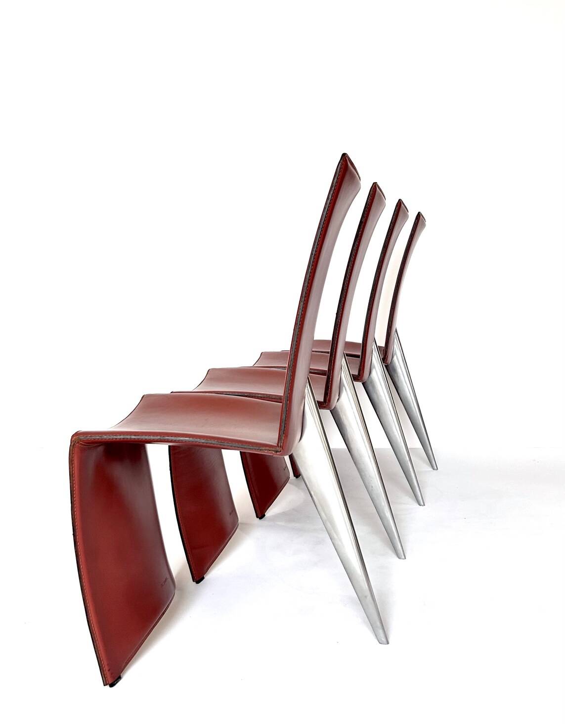 4 chaises "Ed Archer" , Philippe Starck, Driade, 1980's