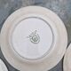 Lot of 8 flat plates in antique English earthenware, fine ware, with patterns.