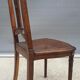 Chair canned 1900 marquetry and bronze louis XVI style