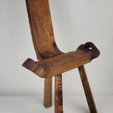 Brutalist tripod stool / chair