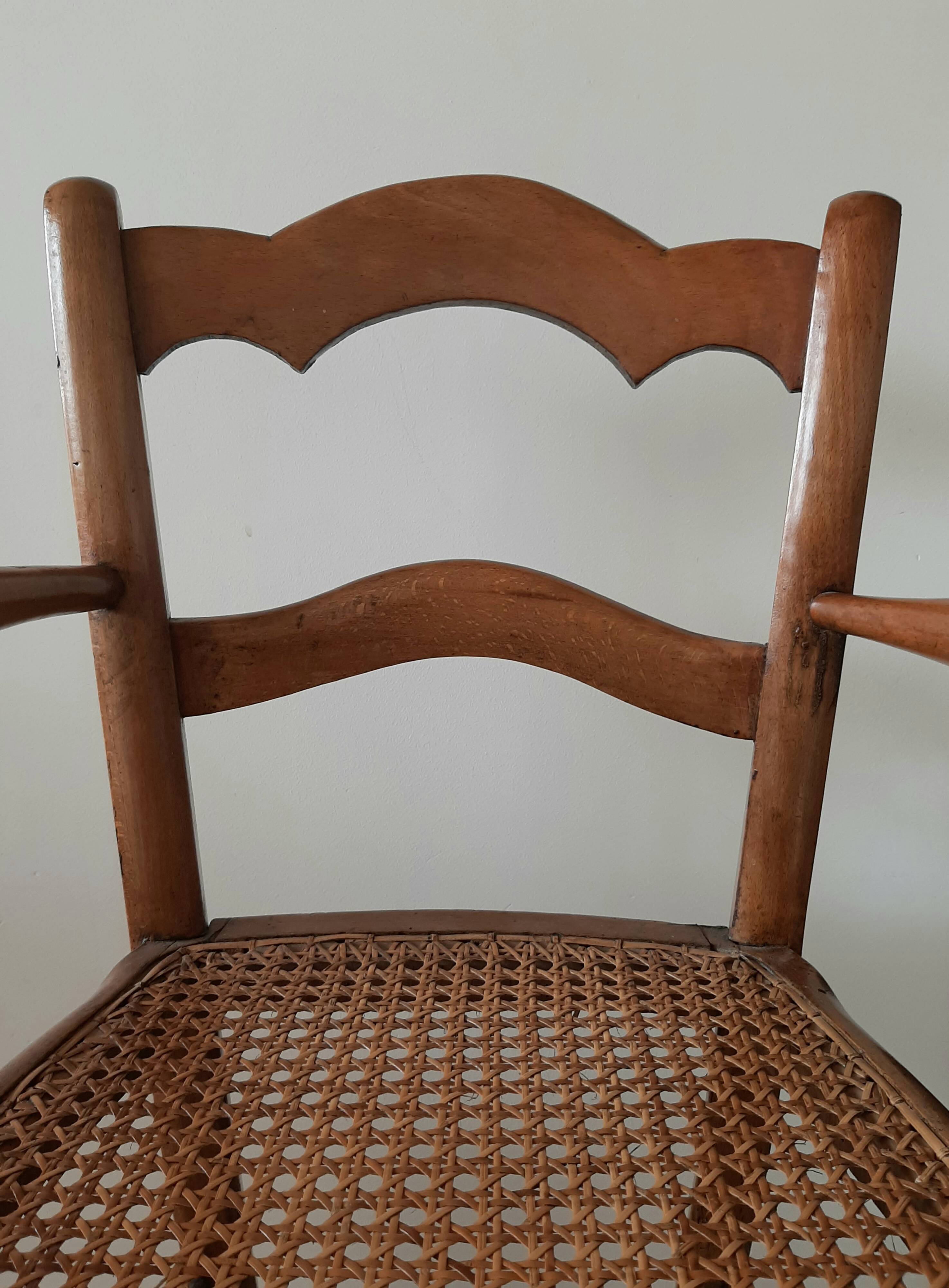 Chaise haute enfant vintage bois