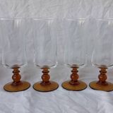 6 stemmed glasses