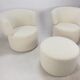 Ensemble de 2 chaises club et 1 pouf par rolf benz