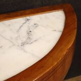 Console demi-lune de style Louis XVI italien du XXe siècle