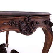 Richly carved table - coffee table, France, late 19th century.