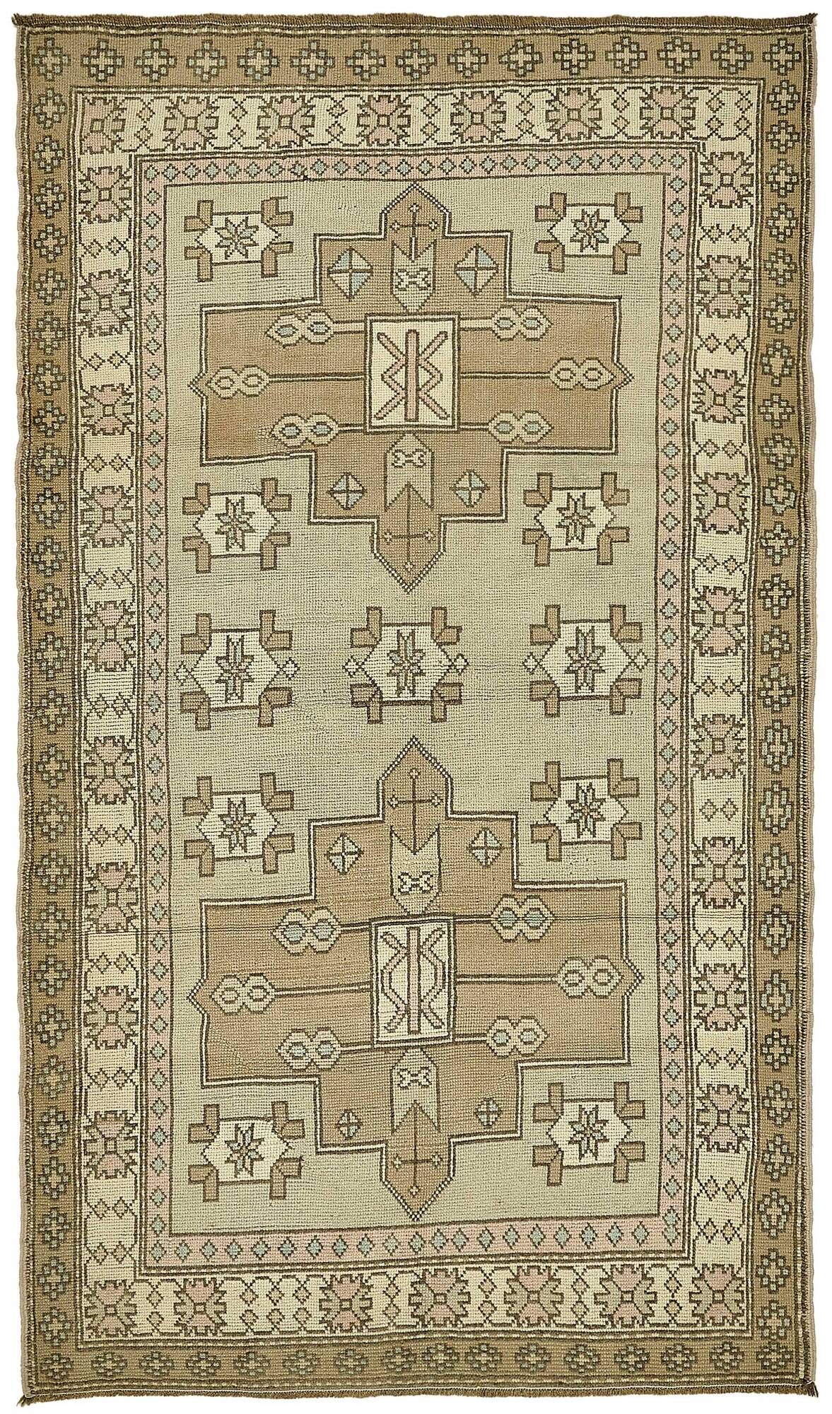 Turkish Vintage Anatolian Rug 134 cm x 237 cm