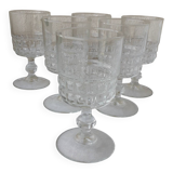 6 stemmed glasses