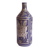 Abstract Sgraffito Bottle by Fratelli Fanciullacci, Italy, 1950s