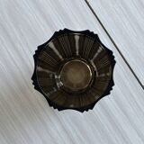 Elegant vase in thick smoked glass