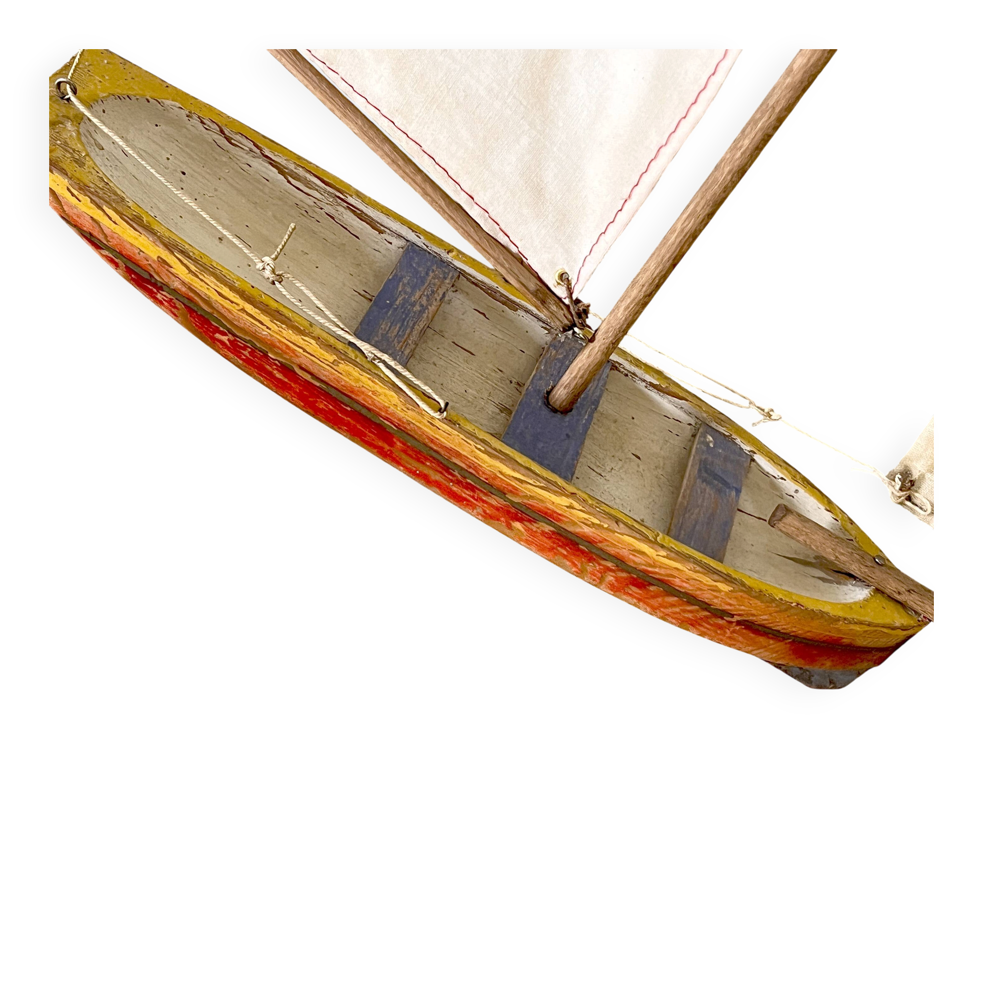 Basin sailing boat from the German brand Greiner, vintage toy.