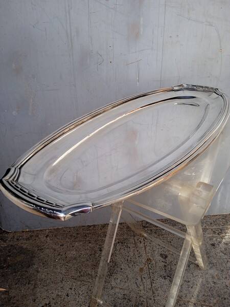 Torpedo orbrille 60 cm / silver metal tray