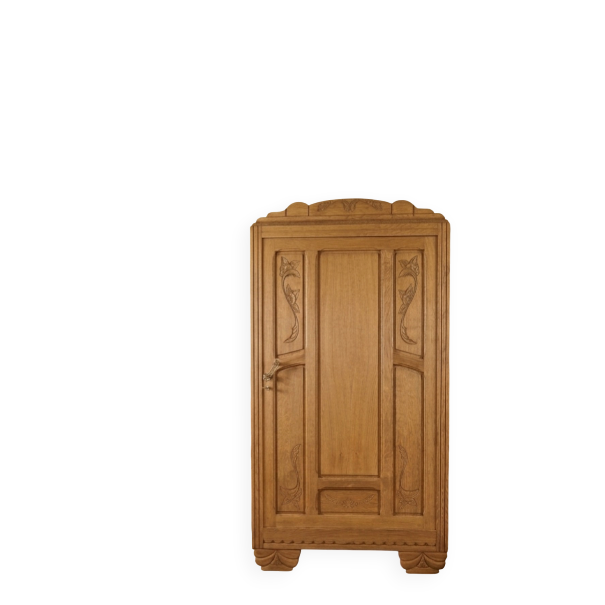 Art Deco oak bonnetière