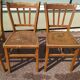 Set of 4 wooden chair bistrot farm