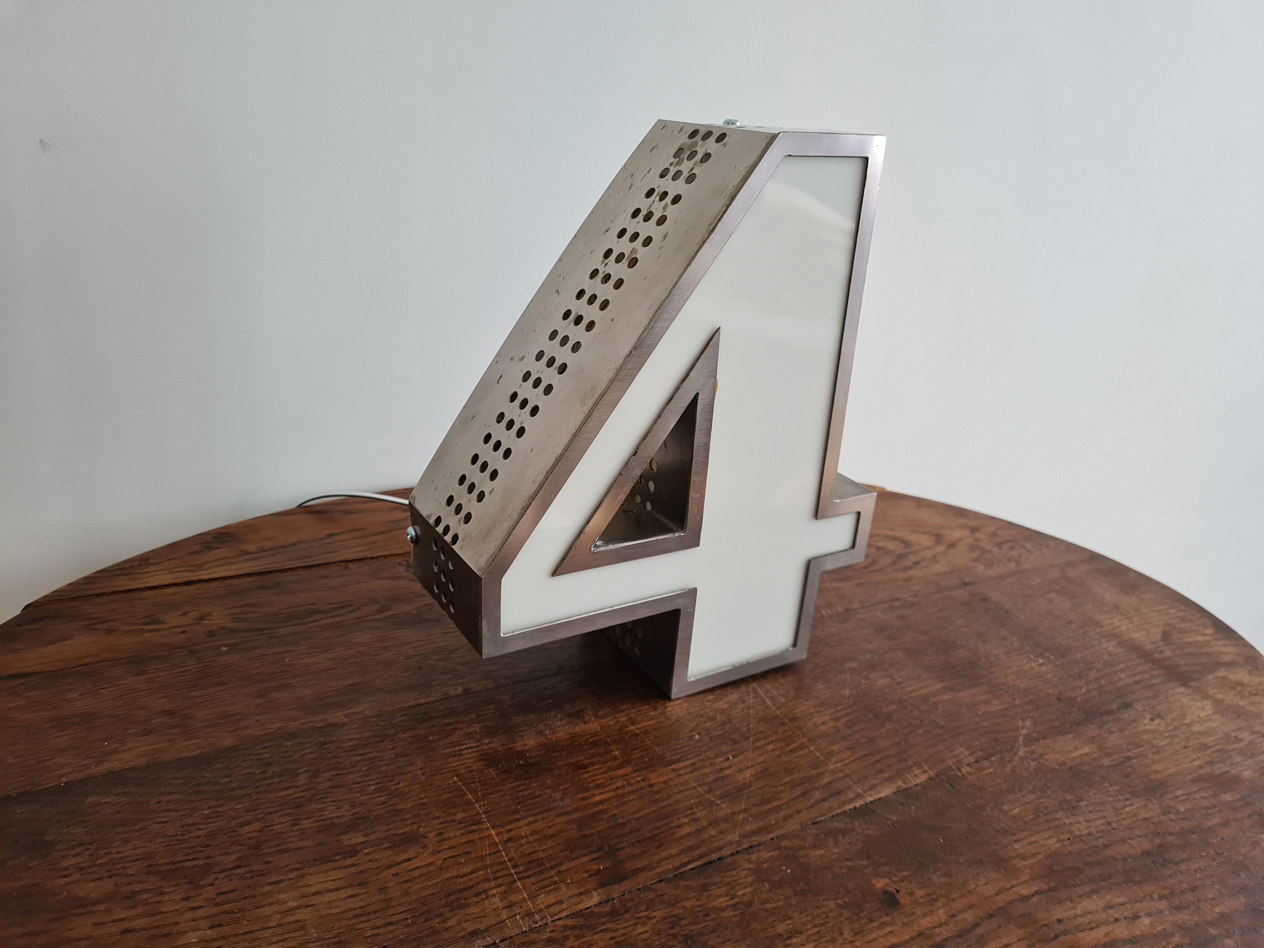 Chiffre vintage Led "4"